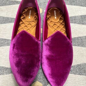 The Heron Birdies in Pink Velvet Size 11